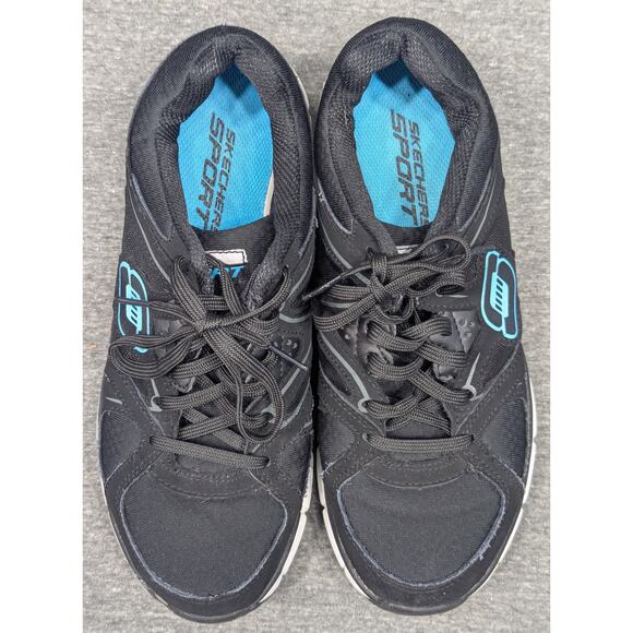 SKECHERS Womens Shoes - Black, Agility - New Vision, Running Sneakers, Size 8 - Picture 7 of 9